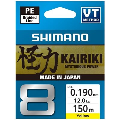 Plecionka SHIMANO Kairiki 8 0.19 mm / 150 m Żółty