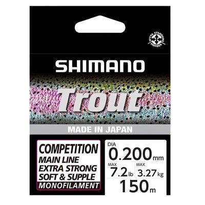Żyłka SHIMANO Trout Competition 0.20 mm / 150 m Czerwony