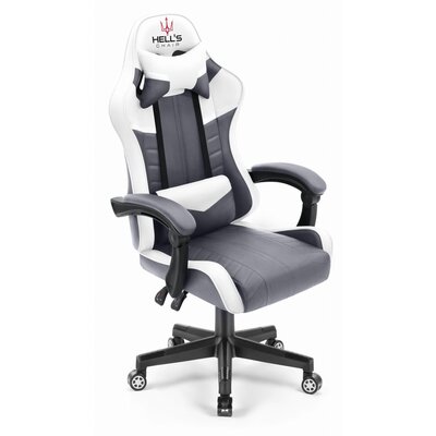 Fotel HELL'S CHAIR HC- 1004 Biało-szary