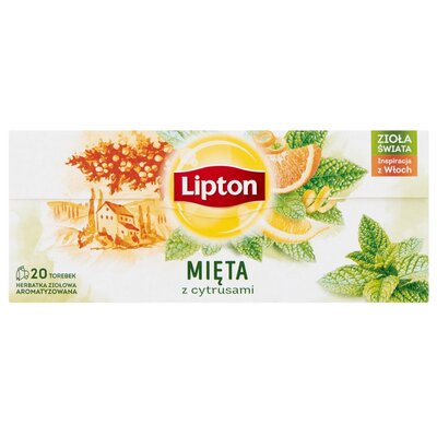 Herbata LIPTON Mięta z Cytrusami (20 sztuk)