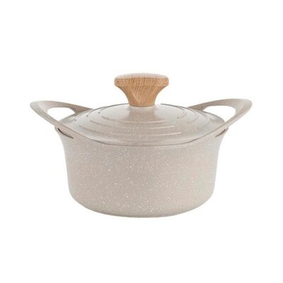 Garnek aluminiowy FLORINA Oslo 20CM 2,8L Kremowy