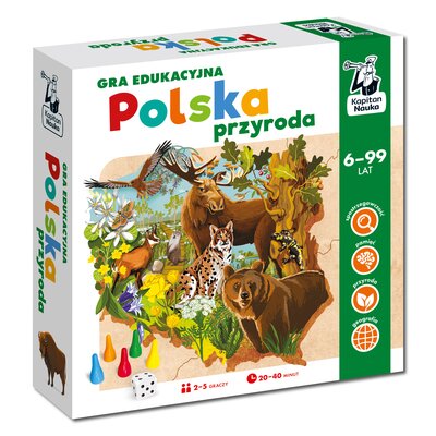 Gra planszowa KAPITAN NAUKA Polska przyroda