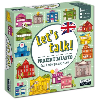Gra planszowa KAPITAN NAUKA Let's talk! Projekt miasto