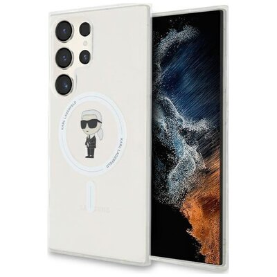 Etui KARL LAGERFELD IML Ikonik MagSafe do Samsung Galaxy S24 Ultra Przezroczysty