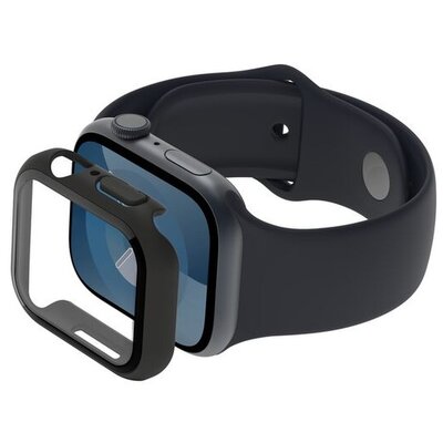 Szkło ochronne BELKIN OVG003ZZBK-REV ScreenForce TemperedCurve do Apple Watch 4/5/6/7/8/9/10/SE + Etui do Apple Watch (40/41 mm) Czarny