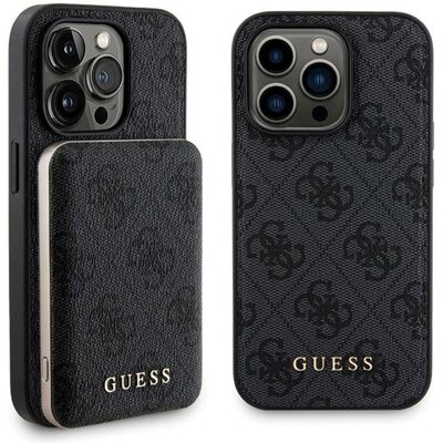 Etui GUESS 4G Metal Logo do Apple iPhone 13 Pro Max + Powerbank 5000mAh MagSafe Czarny