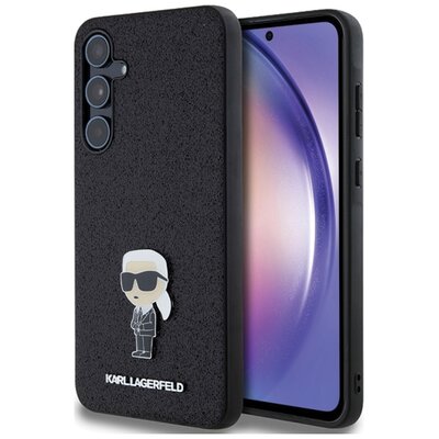 Etui KARL LAGERFELD Fixed Glitter Ikonik Metal Pin do Samsung Galaxy A35 Czarny