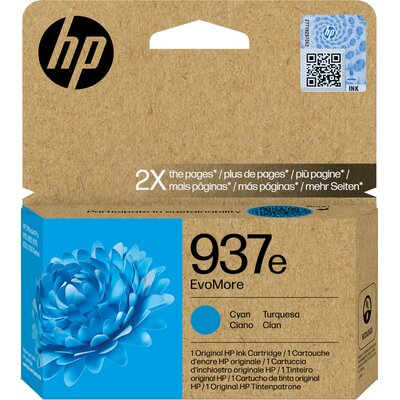 Tusz HP 937e EvoMore Błękitny 4S6W6NE