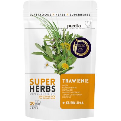 Herbata PURELLA Superherbs Trawienie (20 sztuk)