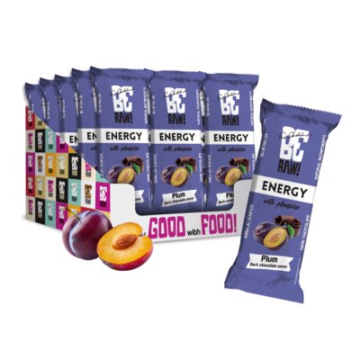 Baton węglowodanowy BERAW Energy Śliwkowy (15 x 40 g)