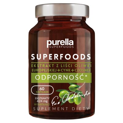 Suplement na odporność PURELLA Superfoods Ekstrakt z liści oliwki europejskiej (60 kapsułek)