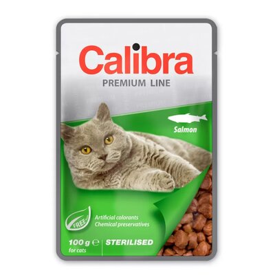 Karma dla kota CALIBRA Premium Sterilised Łosoś 100 g