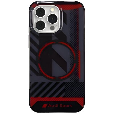 Etui AUDI IML Sport MagSafe do Apple iPhone 13/13 Pro Czarno-czerwony