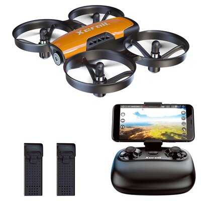 Dron XERALL Vivi (FPV) Transmisja HD na żywo, Dwa akumulatory, Aplikacja na smartfona, Regulowany kąt kamery