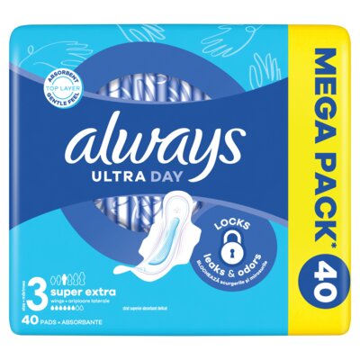 Podpaski ALWAYS Ultra Day & Night Rozmiar 3 (40 sztuk)