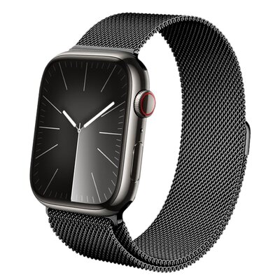 Pasek CRONG Milano Steel do Apple Watch (44/45/46/49mm) Grafitowy