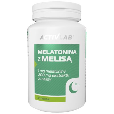 Suplement na sen ACTIVLAB Melatonina z melisą (30 tabletek)
