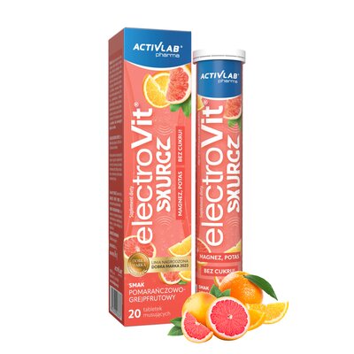 Elektrolity ACTIVLAB Skurcz Pomarańczowo-grejpfrutowy (20 tabletek)
