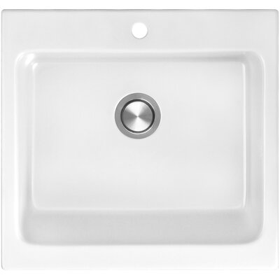 Zlewozmywak jednokomorowy BERG Nova BRN22C104 Biały 62x66