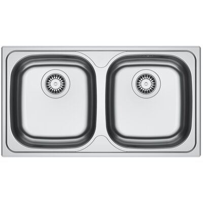 Zlewozmywak FRANKE Spark SKN 620-34-34/78 101.0720.296 Stal szlachetna 43.5x78