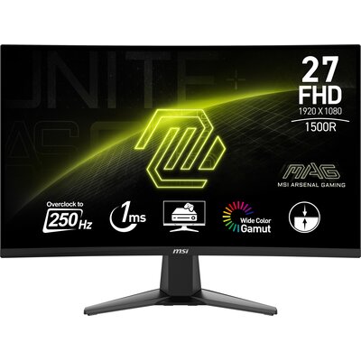 Monitor MSI MAG 27C6X 27" 1920x1080px 250Hz 1 ms [MPRT] Curved