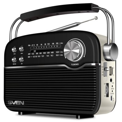 Radio SVEN SRP-500 Analogowe Przenośne Czarny