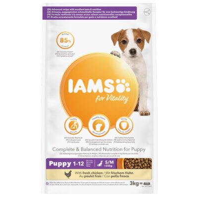 Karma dla psa IAMS For Vitality Puppy Kurczak 3 kg