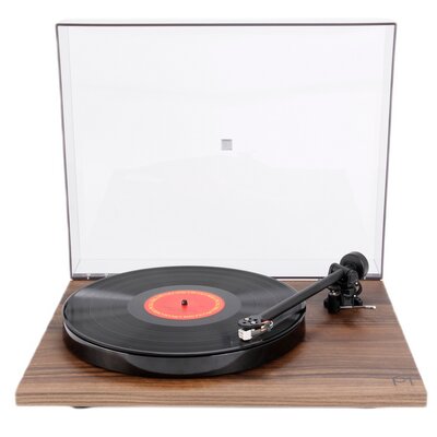 Gramofon REGA Planar 1 Orzech, Manualny, Napęd paskowy, Wkładka Rega, Pokrywa w zestawie, Prędkość odtw. 33 1/3,45 obr./min