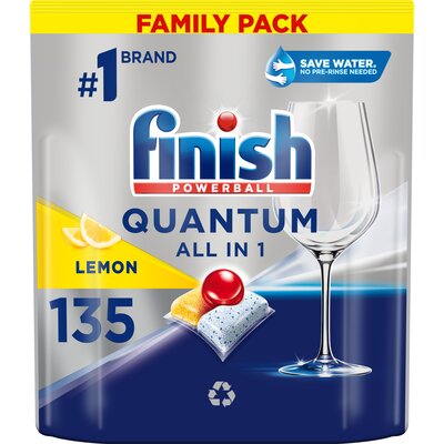 Kapsułki do zmywarek FINISH Powerball Quantum Lemon - 135 szt.