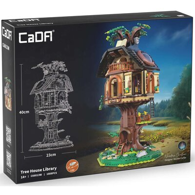 Klocki plastikowe CADA Tree House Library Biblioteka w Domku na drzewie C66013W