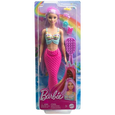 Lalka Barbie Syrenka Długie włosy HRR00