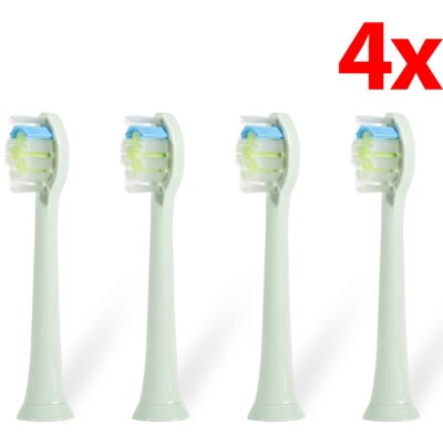 Oryginalna końcówka do szczoteczki ORO-MED Sonic Professional Zielony (4 sztuki) (Miękkie włosie)