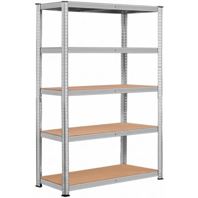 Regał magazynowy MIRPOL MIR-RMG300 183 x 100 x 60 cm Srebrny