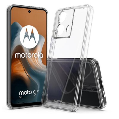 Etui CRONG Crystal Shield Cover do Motorola Moto G34 Przezroczysty