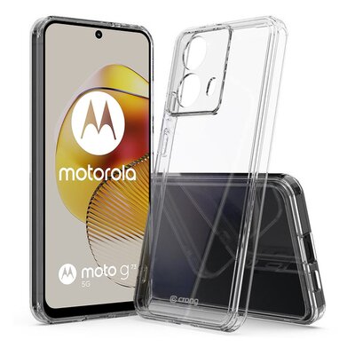 Etui CRONG Crystal Shield Cover do Motorola Moto G73 Przezroczysty