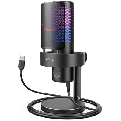 Mikrofon FIFINE A8 Plus Dwukierunkowy / Wielokierunkowy / Kardioidalny / Stereo Czarny