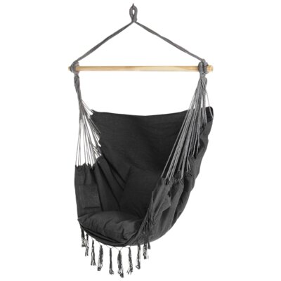 Fotel hamakowy podwieszany EHOKERY Bahio Grafitowy
