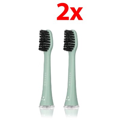 Oryginalna końcówka do szczoteczki SEYSSO Basic Color (2 szt.) Aqua Grey (Docierają do trudno dostępnych miejsc)