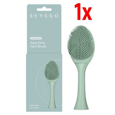 Oryginalna końcówka do szczoteczki SEYSSO Basic Color Face Brush (1 szt.) Aqua Grey