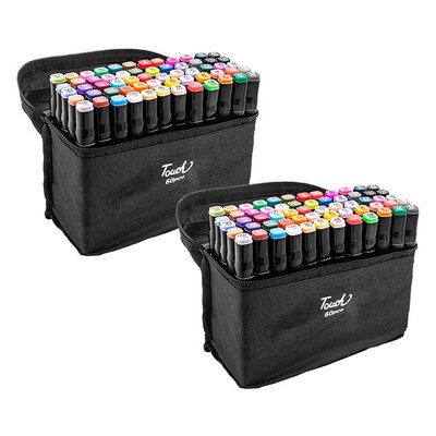 Zestaw markerów alkoholowych dwustronnych EXTRALINK (2 x 60 sztuk)