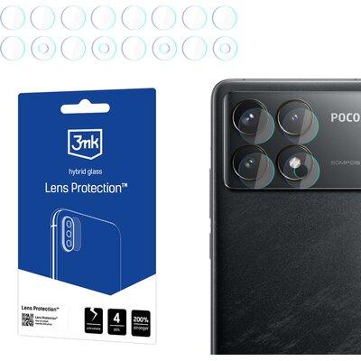 Szkło hybrydowe na obiektyw 3MK Lens Protection do Xiaomi Poco F6 Pro