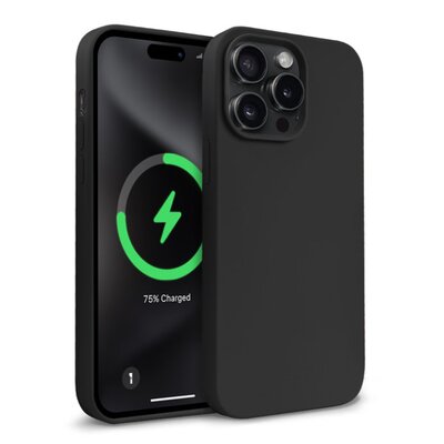 Etui CRONG Color Cover Magnetic MagSafe do Apple iPhone 15 Pro Czarny