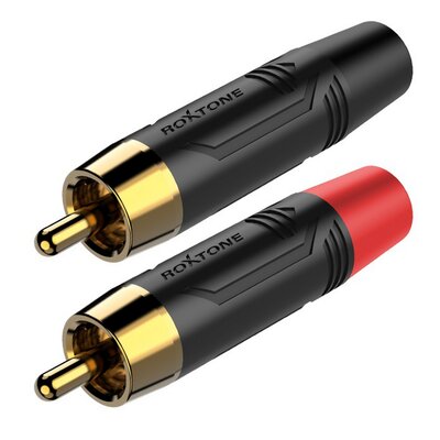 Wtyk RCA ROXTONE RF2CS-BG
