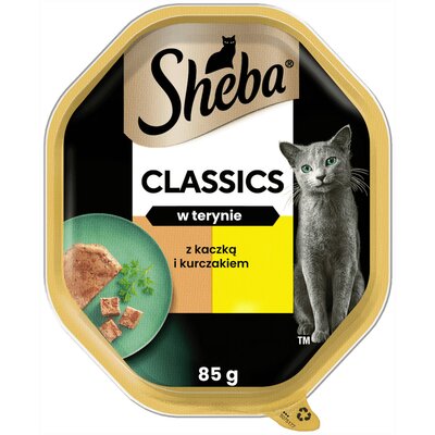 Karma dla kota SHEBA Classics Kaczka i kurczak 85 g