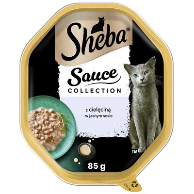 Karma dla kota SHEBA Sauce Collection Cielęcina w sosie 85 g