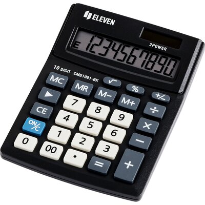 Kalkulator ELEVEN CMB1001-BK Zasilanie bateryjno-słoneczne, 4 pamięci