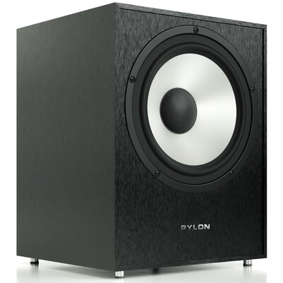 Subwoofer PYLON AUDIO Pearl Sub Czarne szczotkowane aluminium
