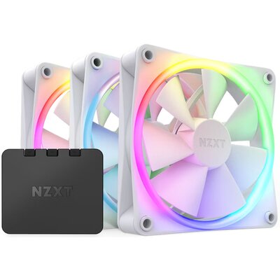 Wentylator NZXT F120 RGB PWM Biały (3 szt.) + Kontroler