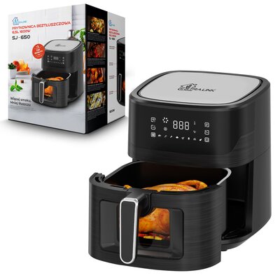 Air Fryer Frytkownica beztłuszczowa EXTRALINK SJ-650 6.5l z okienkiem do obserwacji postępów gotowania