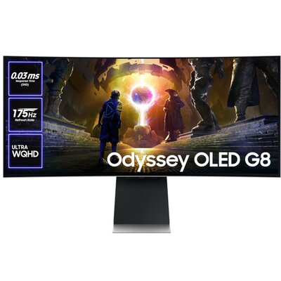 Monitor SAMSUNG Odyssey G8 LS34DG850SUXDU 34.1" OLED 3440x1440px 175Hz 0.03 ms [GTG] Curved